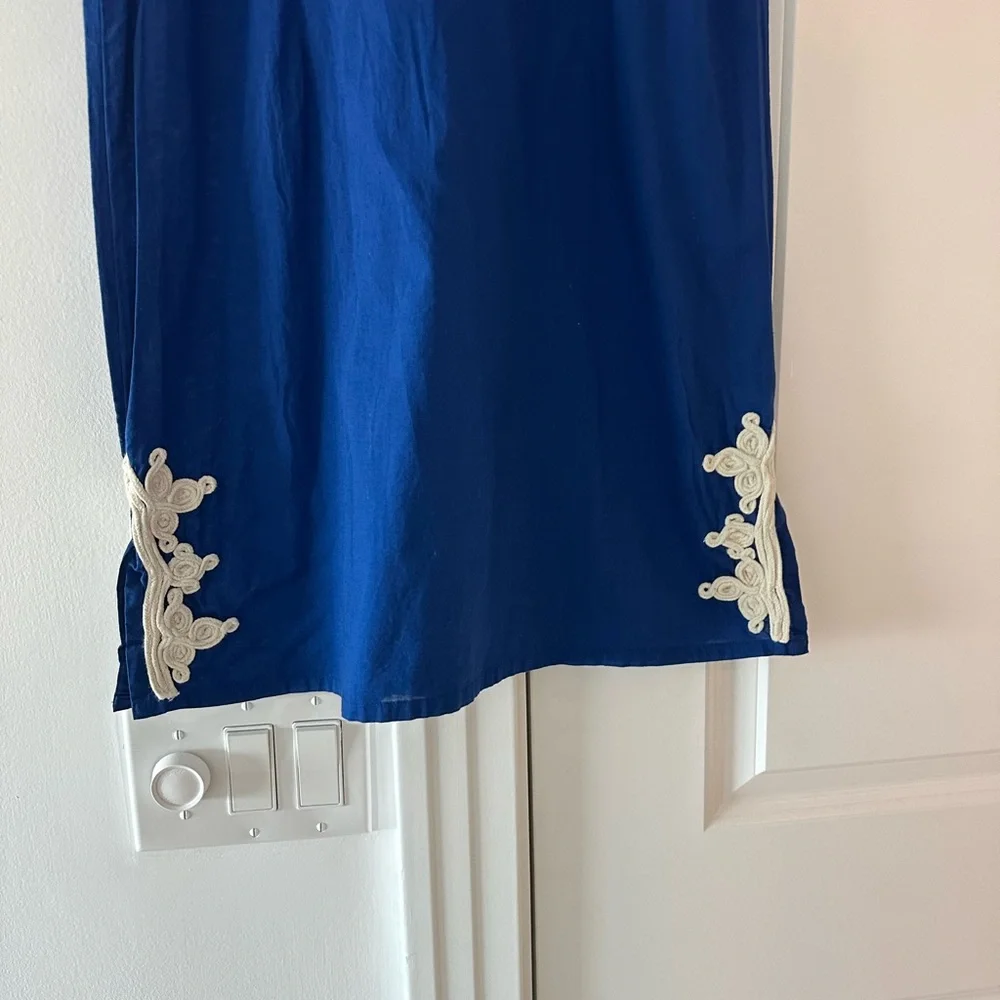 Gallabia Embroidered Trim Kaftan Dress - Picture 11 of 12